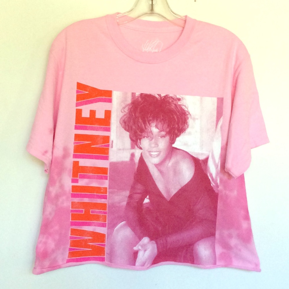 Whitney Houston Crop T Shirt